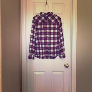Red/Grey/White BEA Flannel. Size L.